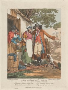Het Plattelandsmeisje Thuis door George Morland