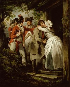 Het afscheid van de deserteur, 1792 door George Morland