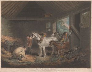De Boerenstal door George Morland
