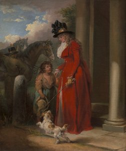 De deur van de landheer door George Morland