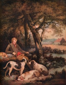 De vermoeide sportman, ca. 1803 door George Morland
