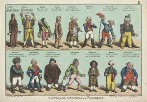 Nationale meningen over Napoleon Bonaparte door George Moutard (after) Woodward