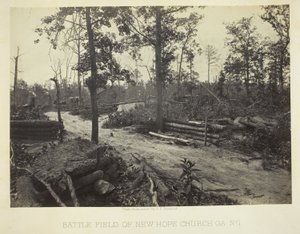 Slagveld van New Hope Church, GA, nr. 1 door George N. Barnard