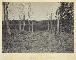 Slagveld van Resacca, GA, nr. 1 door George N. Barnard