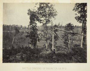 Slagveld van Resacca, GA, nr. 2 door George N. Barnard