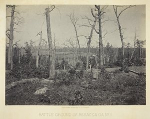 Slagveld van Resacca, GA, nr. 3 door George N. Barnard