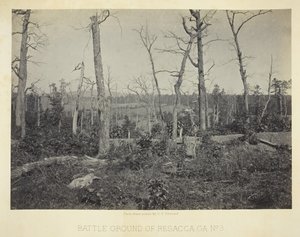 Slagveld van Resacca, GA, Nr. 3, 1866 door George N. Barnard