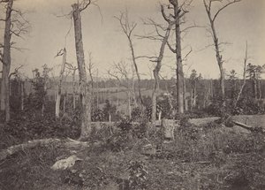 Slagveld van Resacca, Georgia nr. 3, 1860s door George N. Barnard