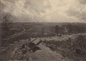 Slagveld van Resacca, Georgia nr. 4, 1860s door George N. Barnard