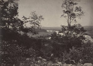 Chattanooga Valley vanaf Lookout Mountain, 1860s