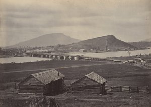 Chattanooga vanuit het noorden, 1860s door George N. Barnard