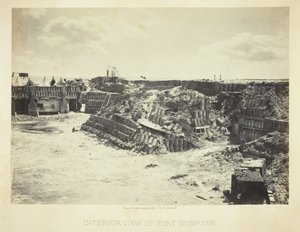 Interieur van Fort Sumpter, 1866