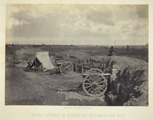 Rebellenwerken voor Atlanta, GA, nr. 4 door George N. Barnard
