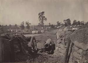 Opstandige werken voor Atlanta, Georgia nr. 3, 1860s door George N. Barnard