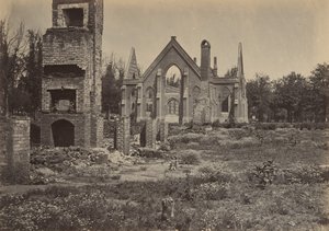 Ruïnes in Columbia, South Carolina, 1860s door George N. Barnard