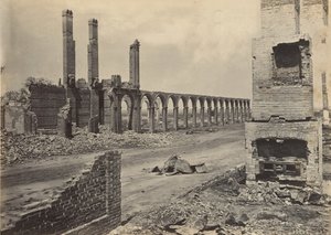 Ruïnes van het R.R. Depot, Charleston, South Carolina, 1860s