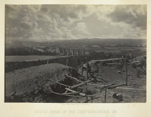 Zuidelijke oever van de Chattahoochie, Ga., 1866 door George N. Barnard
