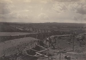 Zuidelijke Oever van de Chattahoochie, Georgia door George N. Barnard