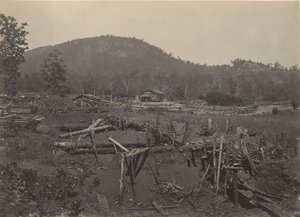 De voorkant van Kenesaw Mountain, Georgia door George N. Barnard