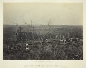 Uitzicht op Kenesaw Mountain, Ga.