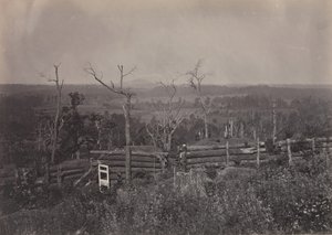 Uitzicht op Kenesaw Mountain, Georgia, 1860s door George N. Barnard