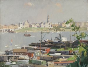 Boven Manhattan door George Oberteuffer