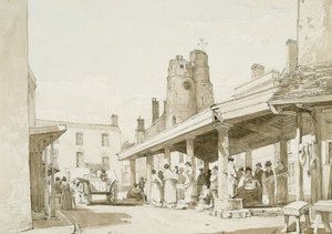 Oude Marktplein, Swansea door George Orleans Delamotte