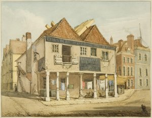 De oude graanmarkt aan de kade door George Orleans Delamotte