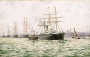 Het stoomschip 