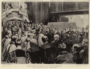 De begrafenis van Mr Gladstone door George Percy Jacomb Hood