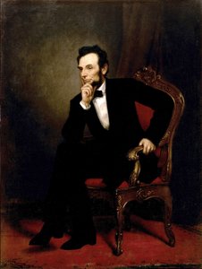 Portret van Abraham Lincoln