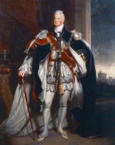 Portret van Koning Willem IV, kopie naar Sir Martin Archer Shee