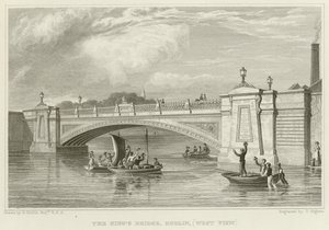 De Koningsbrug in Dublin door George Petrie