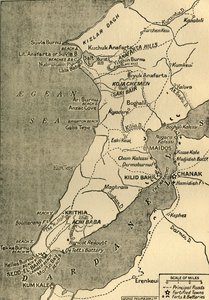 Kaart van het Gallipoli-schiereiland, 1919 door George Philip and Son Ltd