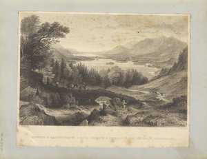 Derwent & Bassenthwaite Meren, - Keswick & Skiddaw in de Verte, Cumberland door George Pickering