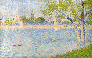De Seine gezien vanaf La Grande Jatte door George Pierre Seurat