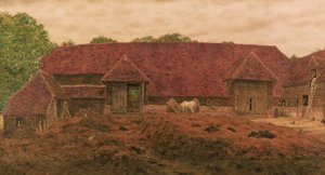 De Oude Schuur in Whitchurch door George Price Boyce