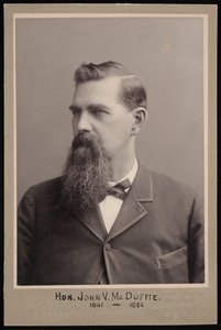 Portret van John Van McDuffie 1841-1896, voor 1896 door George Prince