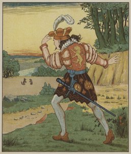 Illustratie voor Repelsteeltje door de Gebroeders Grimm door George R. Halkett