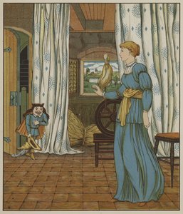 Illustratie voor Repelsteeltje door de Gebroeders Grimm door George R. Halkett