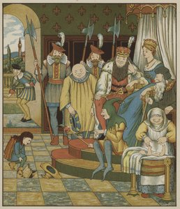 Illustratie voor Repelsteeltje door de Gebroeders Grimm door George R. Halkett