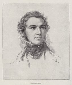 Een Vroeg Portret van Mr Gladstone door George Richmond