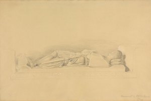 Beeld van een kruisvaarder, Stisted Church door George Richmond