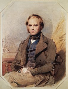 Portret van Charles Robert Darwin door George Richmond