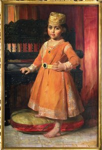 Portret van prins Albert, oudste zoon van Maharaja Duleep Singh door George Richmond