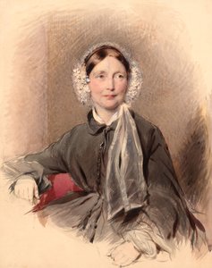 Portret van een onbekende vrouw door George Richmond