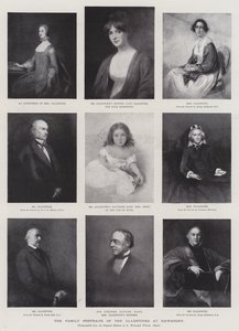 De Familieportretten van de Gladstones in Hawarden door George Richmond