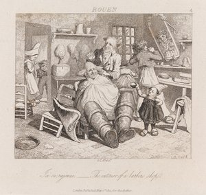 Kapperszaak, Rouen, ca. 1821