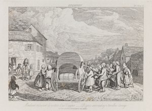 Bedelaars, Eperney, c.1821 door George Robert Lewis