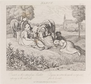 Boeren Terugkerend Van De Markt, Nancy, ca. 1821